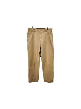 Vtg Bills Khakis Twill Chino Pants Mens 38x33 Classic Fit Cuffed 90s Made In USA